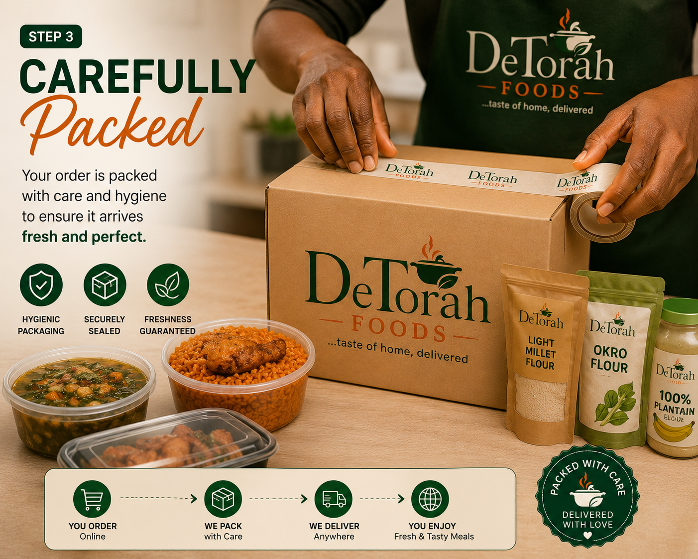 Fast Reliable Food Delivery in Lagos - DeTorah Foods
