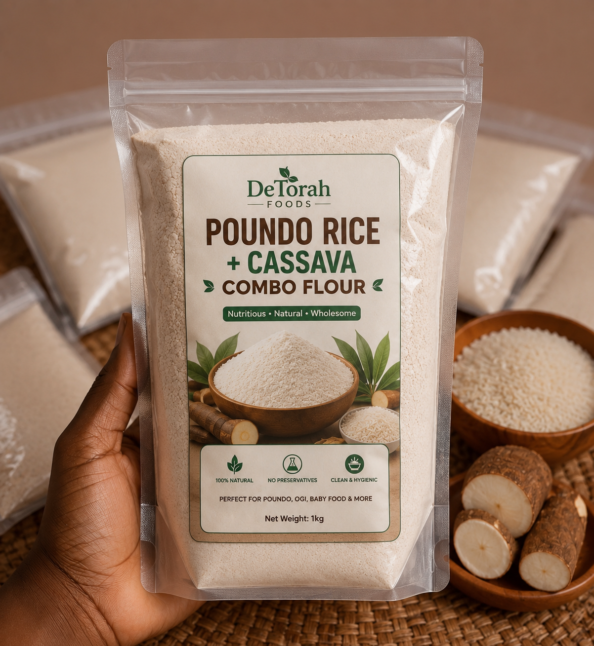 Buy Lulu Mixed Poundo Rice Flour online