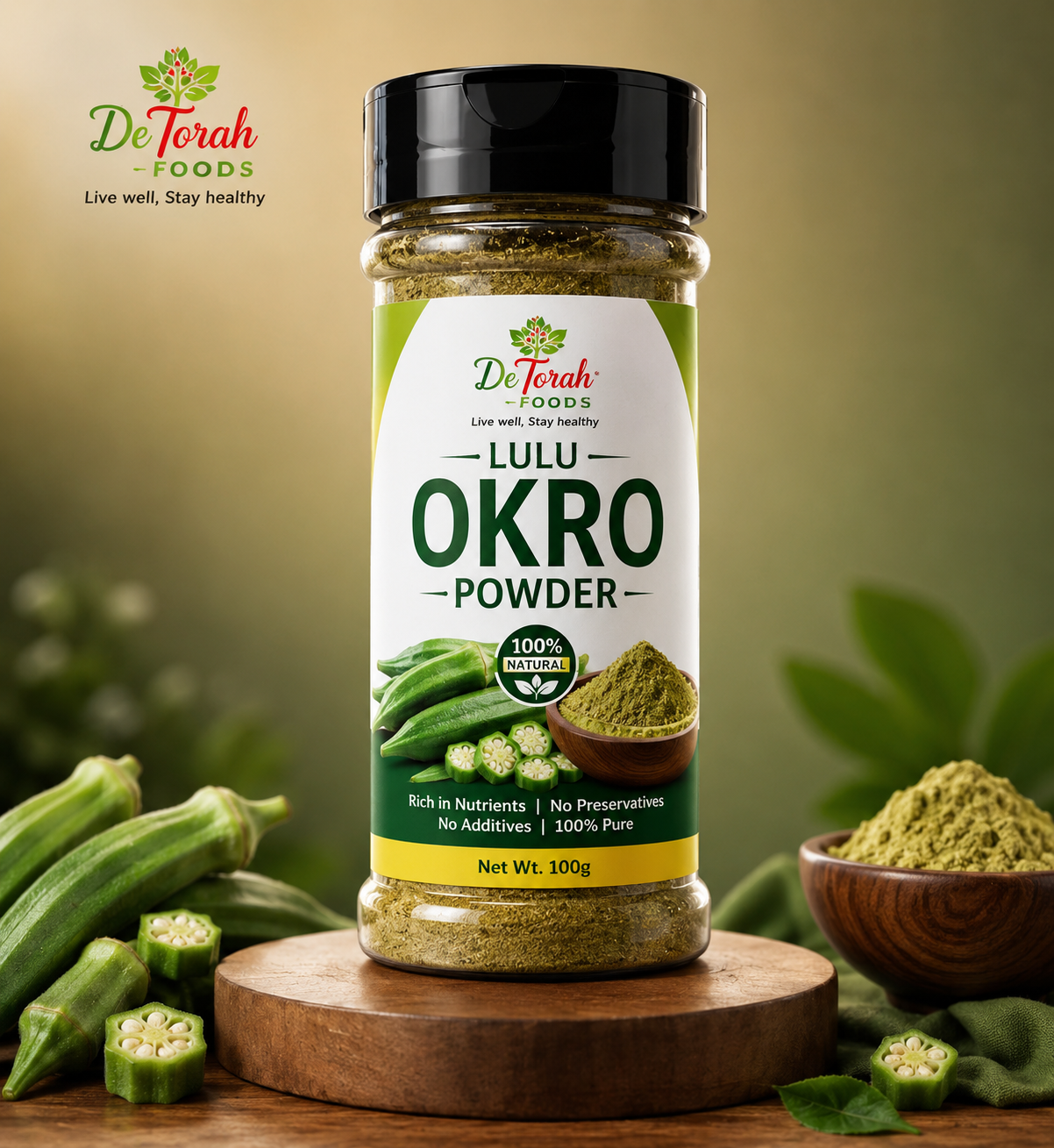 Order Quality Dried Lulu Okra Powder online