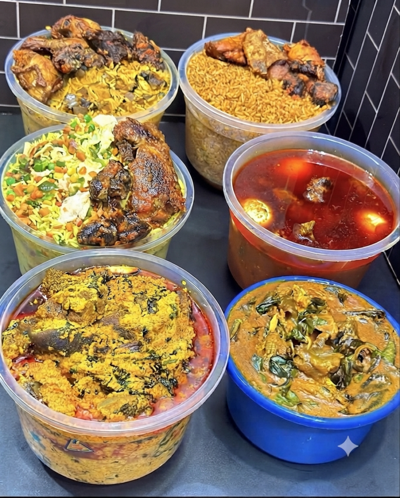 image of different Nigerian soups by detorah foods